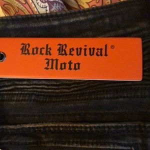NET Rock Rival Moto Black Jeans
